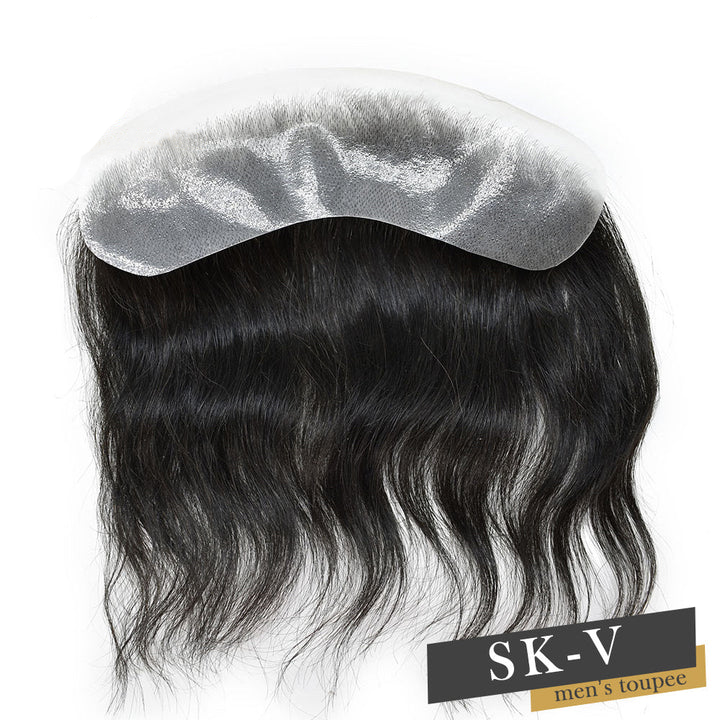InvisiHair Men’s V-Looped PU Frontal Hairpiece – Natural Hairline & Invisible Base