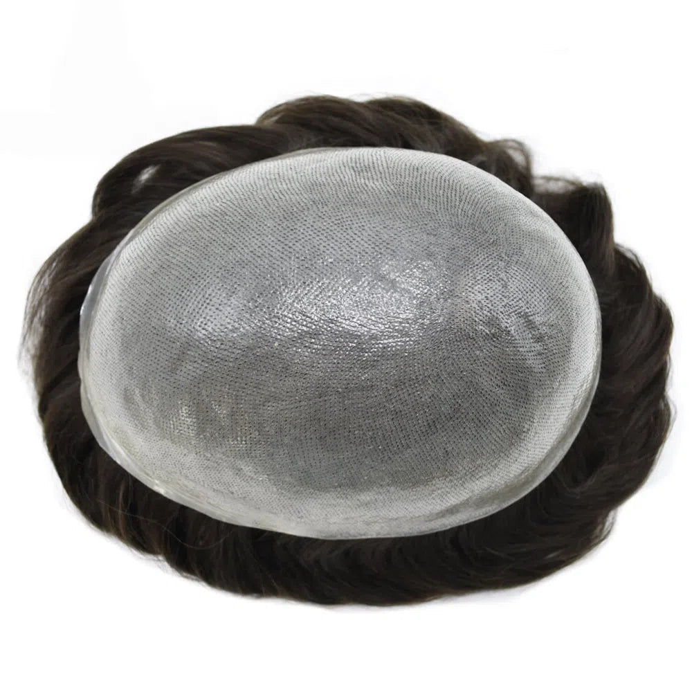 0.08mm Ultra Thin Skin Men's Hair System – Natural Hairline V-Looped Toupee