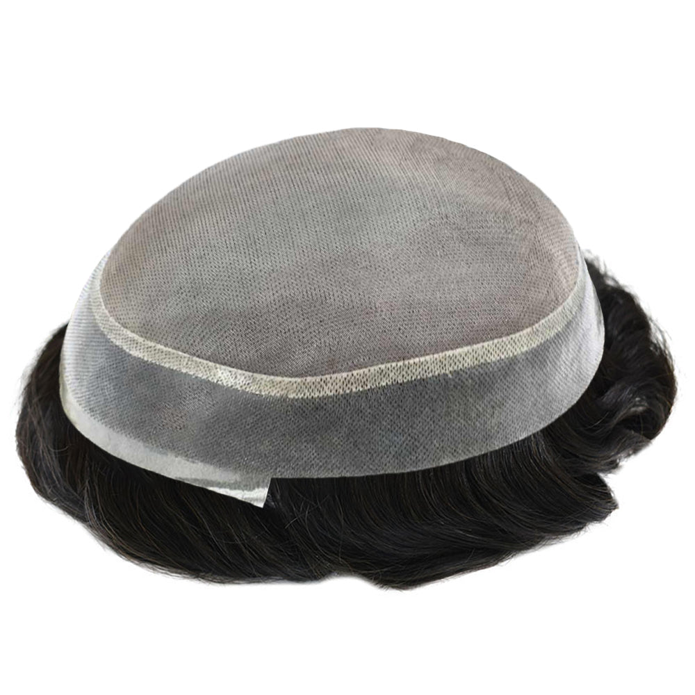 INVISHAIR Hair System For Men Fine Monofilament With PU Hairpieces For Men