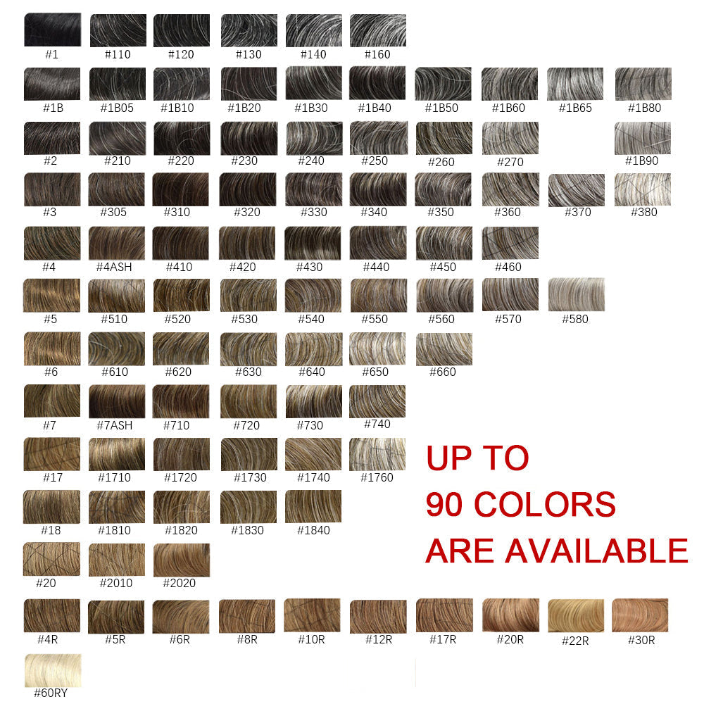 Men Hair System Full Poly 0.12mm Thickness Men Toupee Hairpieces