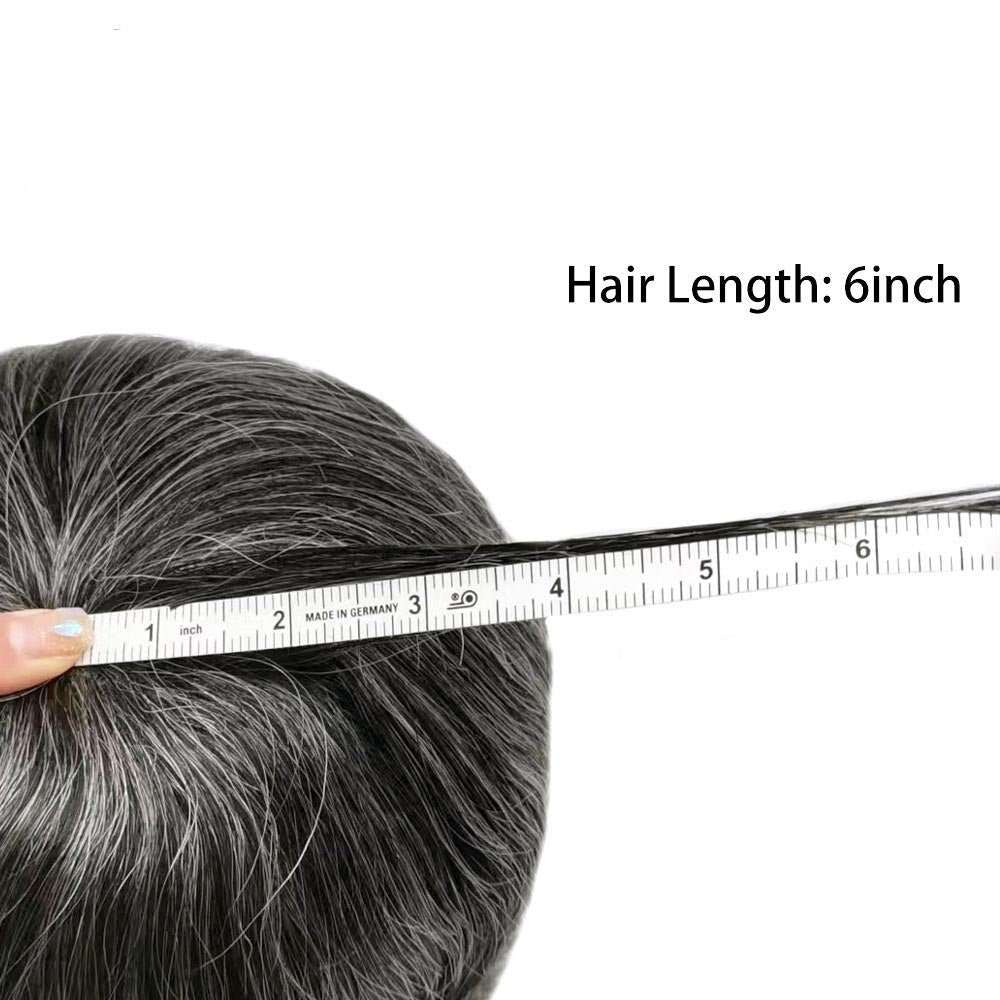 French Lace Front Mens Toupee Breathable Human Hairpiece