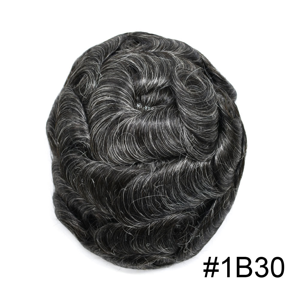 0.08mm Ultra Thin Skin Men's Hair System – Natural Hairline V-Looped Toupee