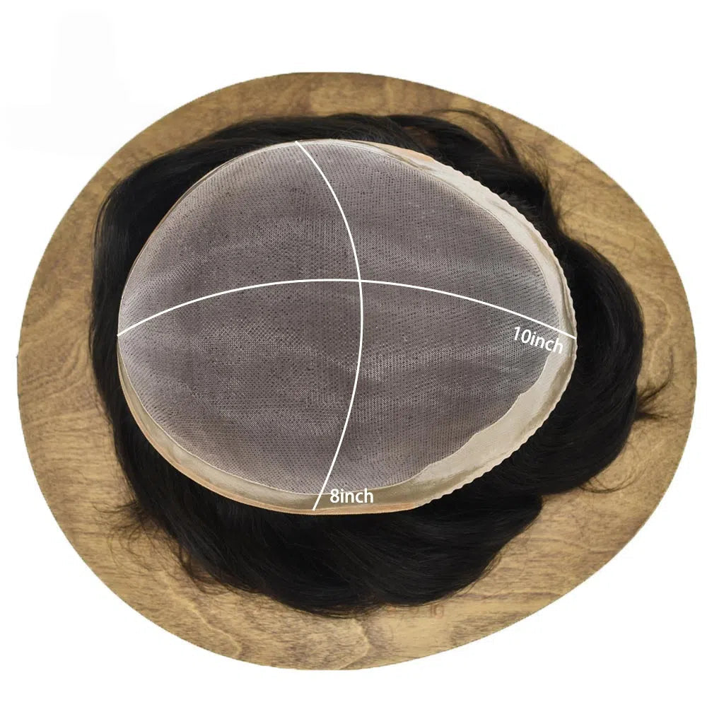 Men Toupee Fine Monofliament Durable Mens Hair System Human Hair Mens Hairpiece