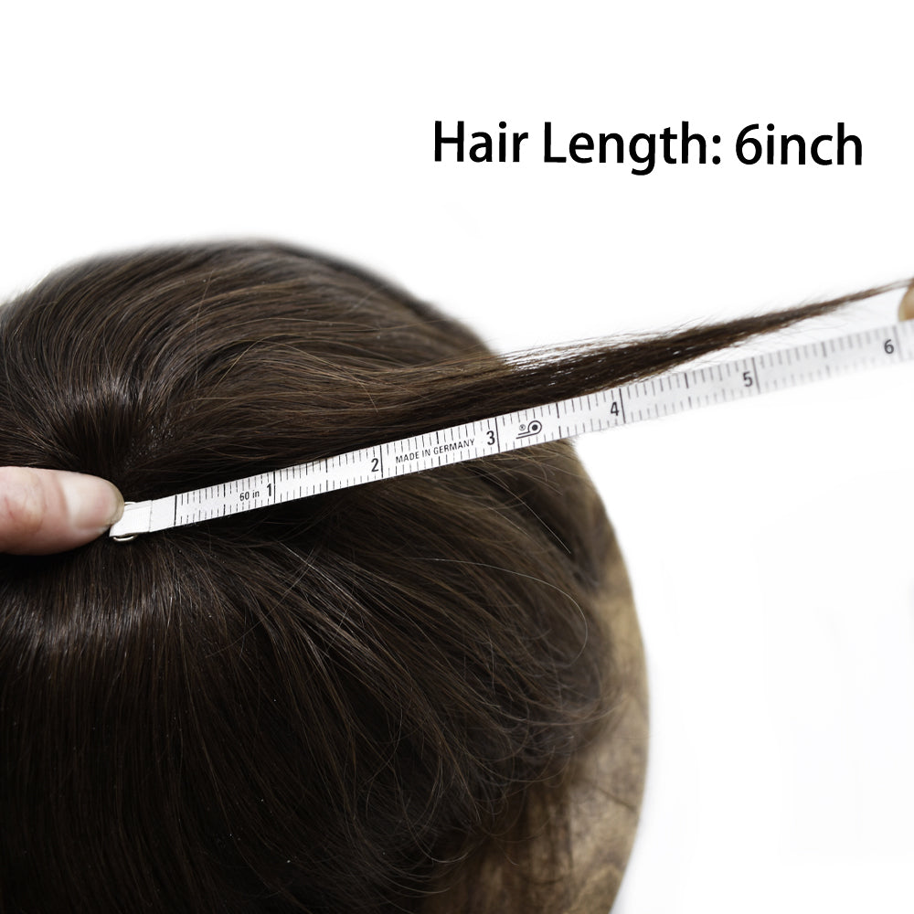 System For Men Super Fine Welded Monofilament Lace wIith Poly Natural Hairline Bleached  Knots Toupee for Men