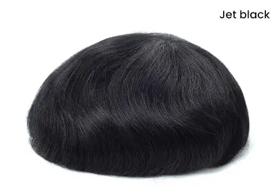 0.08mm Ultra Thin Skin Men's Hair System – Natural Hairline V-Looped Toupee